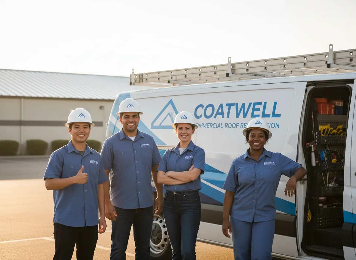 Commercial roof coating company in Delmita, TX