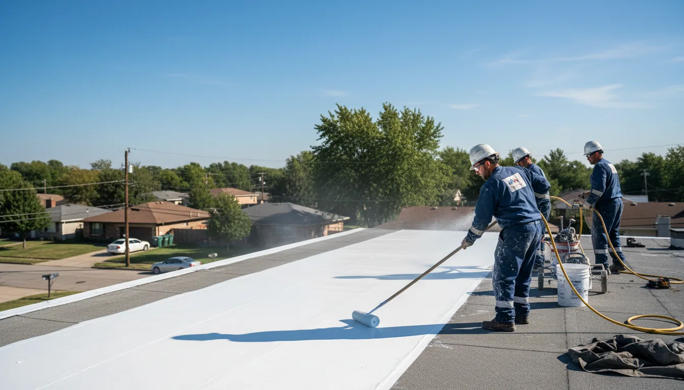 Commercial roof coating in Delmita, TX near me
